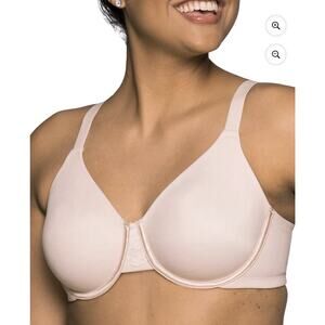 Vanity Fair Radiant Minimizer Bra Underwire Back Side Smoothing 47628 Pink 42DDD